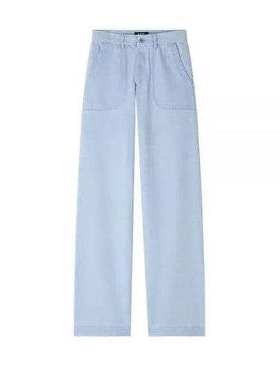 Women's Seaside Straight Jeans Light Blue - A.P.C. - BALAAN 2