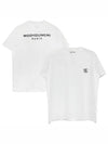 Back Logo Cotton Short Sleeve T-Shirt White - WOOYOUNGMI - BALAAN 2