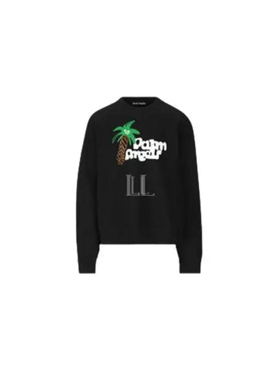 Sketchy Classic Crew Neck Sweatshirt Black - PALM ANGELS - BALAAN 2