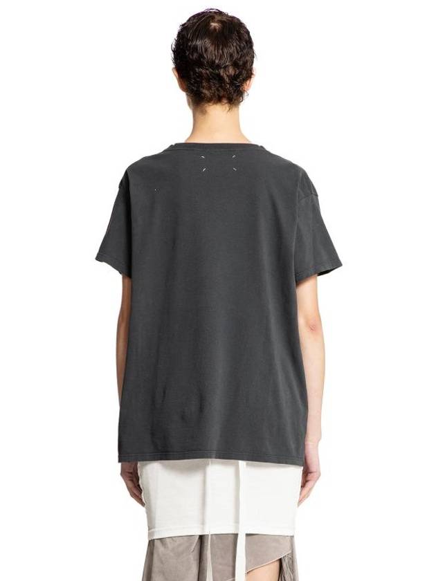 Logo Print Short Sleeve T-Shirt Black - MAISON MARGIELA - BALAAN 6