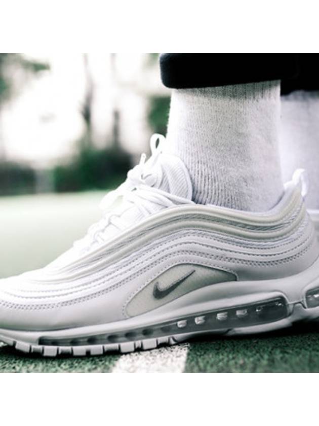 Air Max 97 Low Top Sneakers Triple White Wolf Grey - NIKE - BALAAN 2