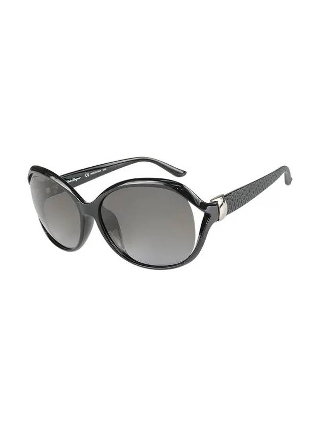 Eyewear Oval Sunglasses Black - SALVATORE FERRAGAMO - BALAAN 4