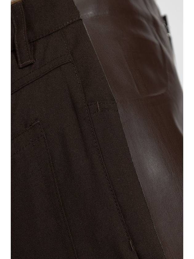 Marni Trousers Made Of Combined Materials, Women's, Brown - MARNI - BALAAN 5