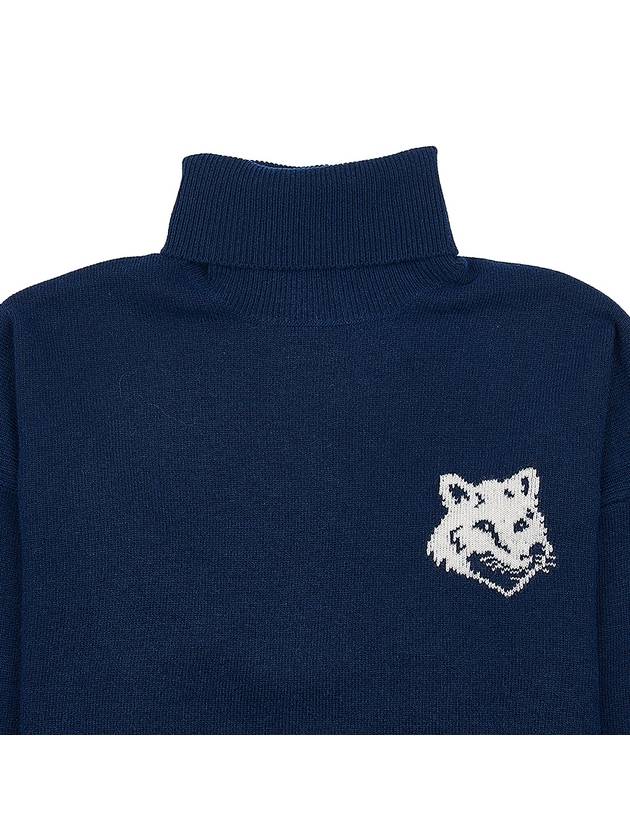 Maison Kitsune Foxhead Intarsia Comfort High Neck Dot LM00820KT1063 IB - MAISON KITSUNE - BALAAN 3