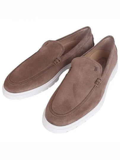 Suede Slipper Loafers Brown - TOD'S - BALAAN 2