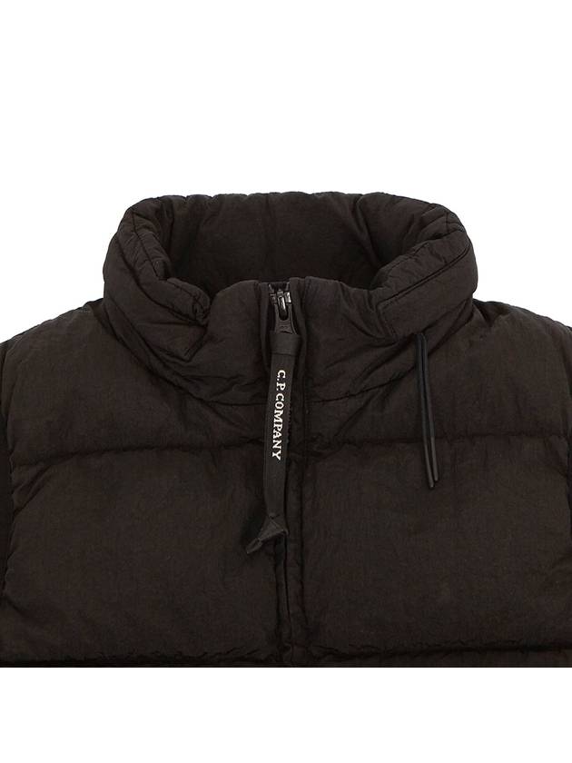 Kids Detachable Hooded Down Vest Black - CP COMPANY - BALAAN 5