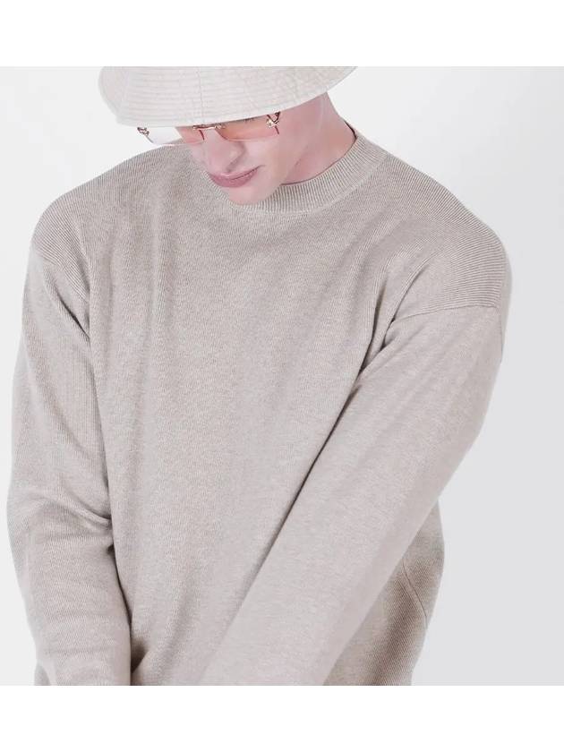 Hazy Cashmere Round Knit Beige - CHANCE'S NOI - BALAAN 4