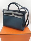 Herbag Zip 31 Verso Tote Bag Blue Indigo - HERMES - BALAAN 9