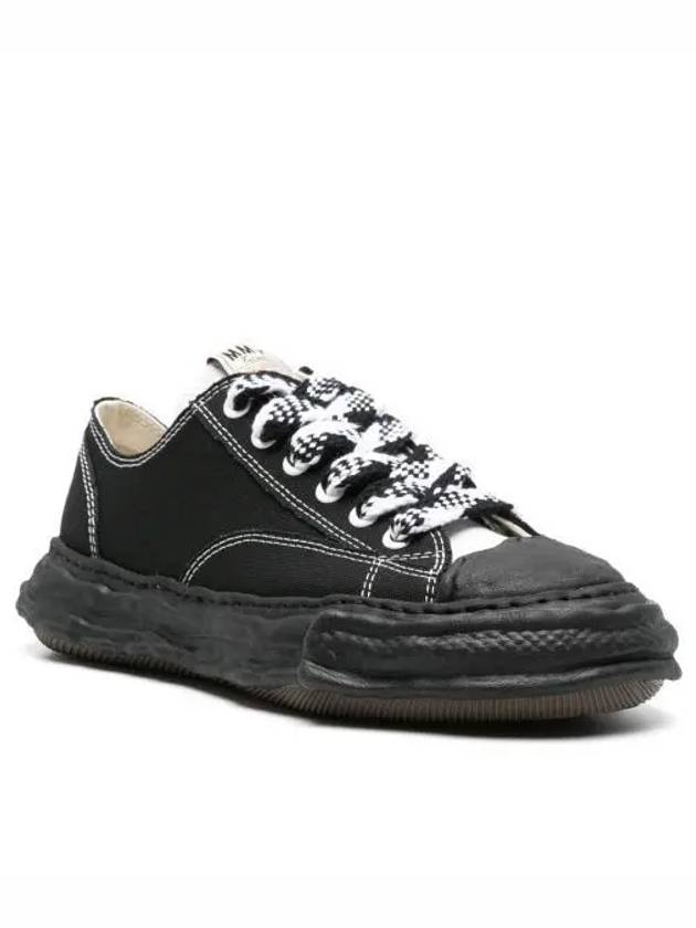 24 A12FW707 Black PETERSON23 OG Sole Canvas Low Top Sneakers - MIHARA YASUHIRO - BALAAN 1