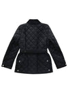 Diamond Quilted Nylon Jacket Black - BURBERRY - BALAAN 7