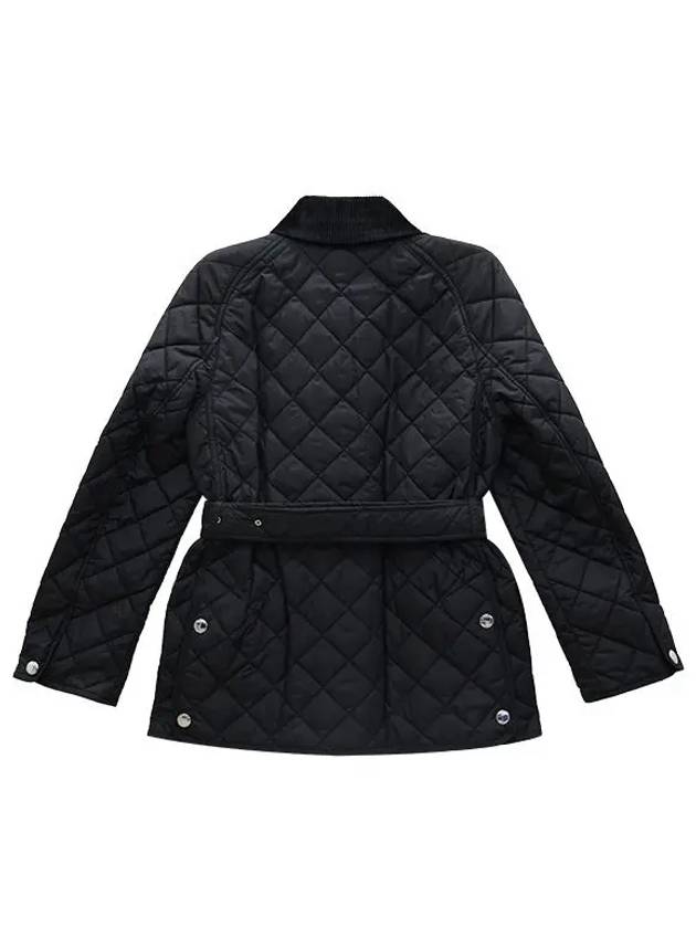 Diamond Quilted Nylon Jacket Black - BURBERRY - BALAAN 7