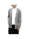 Men's Theo Wool Cardigan Grey - A.P.C. - BALAAN 1