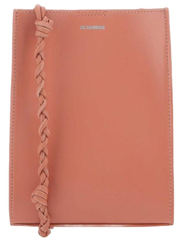 Women's Tangle Small Leather Shoulder Bag Pink - JIL SANDER - BALAAN 1