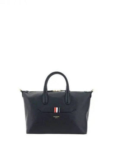 RWB Label Grained Leather Small Tote Bag - THOM BROWNE - BALAAN 1