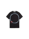 Eclipse Logo Short Sleeve T-Shirt Black - STONE ISLAND - BALAAN 1