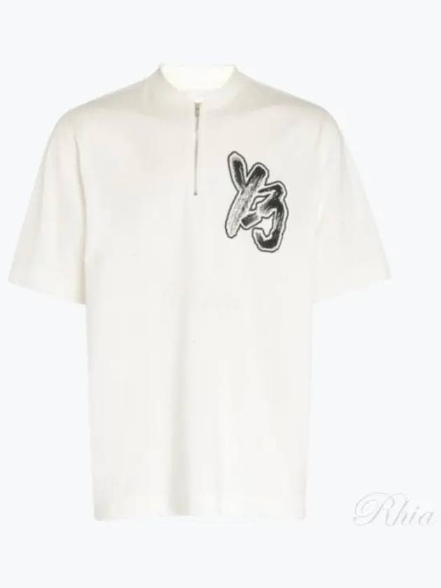 Men's Y-3 Short Sleeve T-Shirt White - YOHJI YAMAMOTO - BALAAN 2