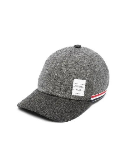 Striped Wool Ball Cap Grey - THOM BROWNE - BALAAN 2