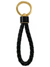 Intrecciato Lambskin Key Holder Black - BOTTEGA VENETA - BALAAN 2