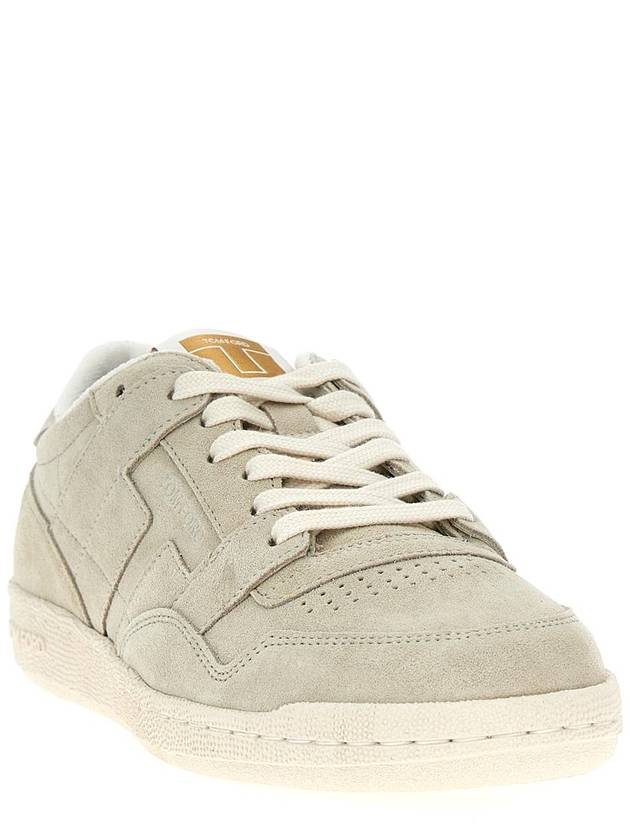 Jake Suede Low Top Sneakers Grey - TOM FORD - BALAAN 3