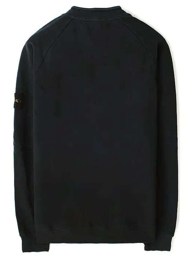 Stretch Cotton Fleece Mock Turtleneck Sweatshirt Black - STONE ISLAND - BALAAN 3