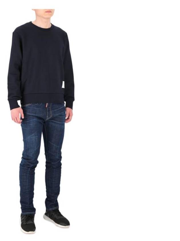 Center Back Stripe Crewneck Sweatshirt Navy - THOM BROWNE - BALAAN 4