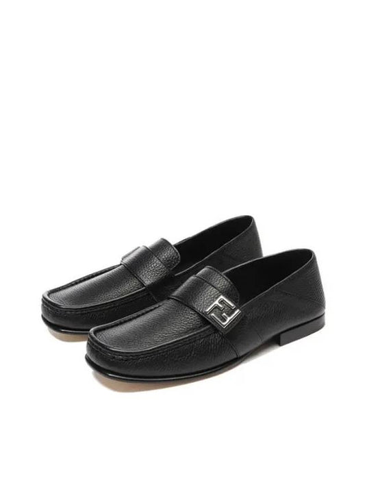 shoes FF Squared leather loafers 7D1648 AQ6K F0QA1 square leather loafers - FENDI - BALAAN 1