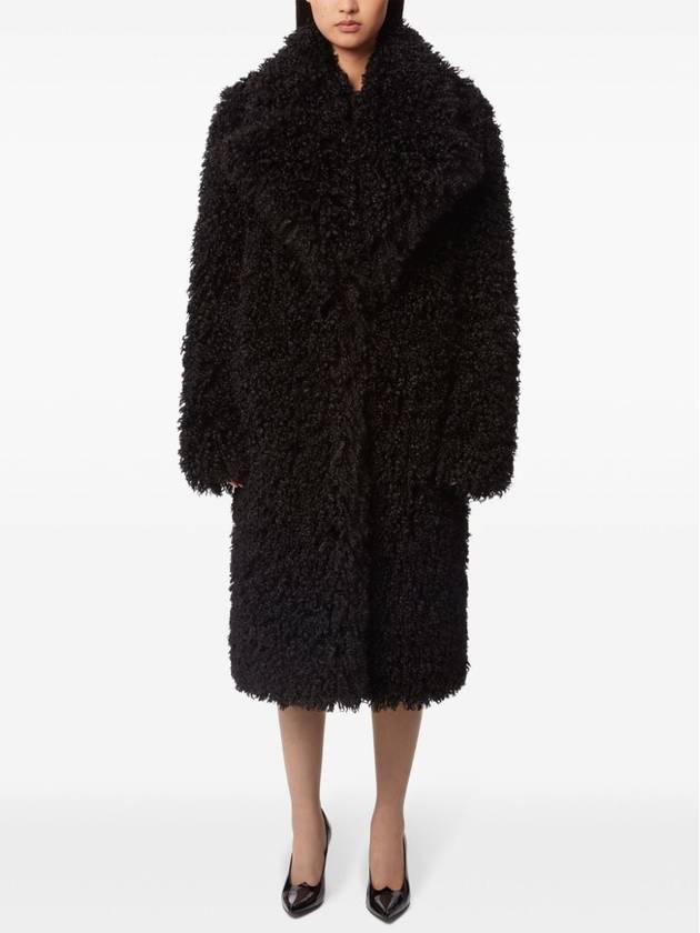 Oversized faux fur coat black - NINA RICCI - BALAAN 3