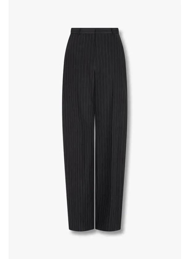 Back slit tapered fit pattern pants black - ALEXANDER WANG - BALAAN 1