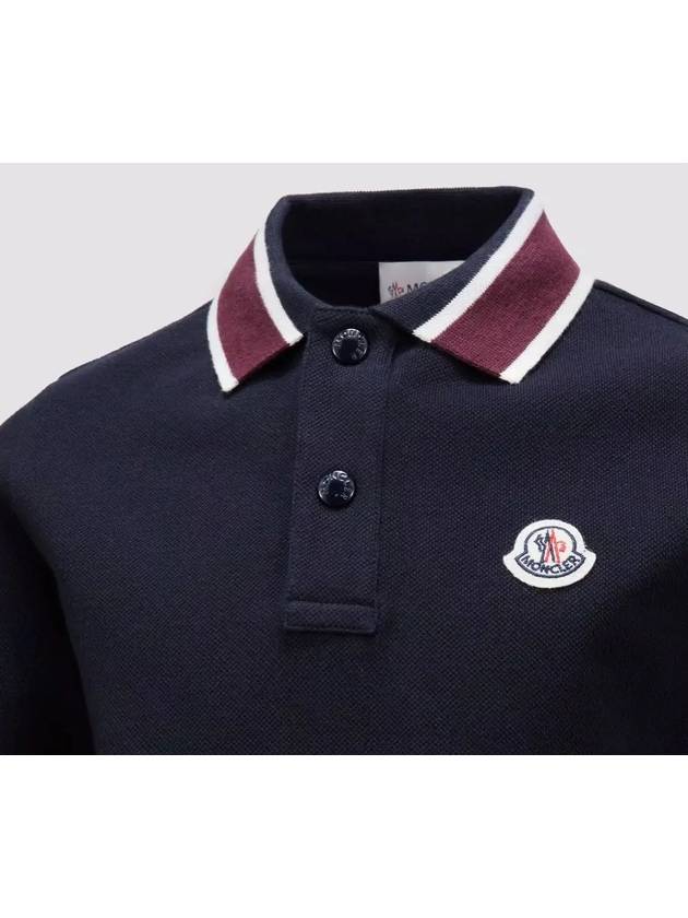 Kids Long Sleeve Polo Collar 8B0000689ALK 778 - MONCLER - BALAAN 4