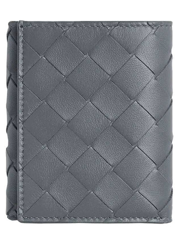 Intrecciato Trifold Half Wallet Thunder - BOTTEGA VENETA - BALAAN 1