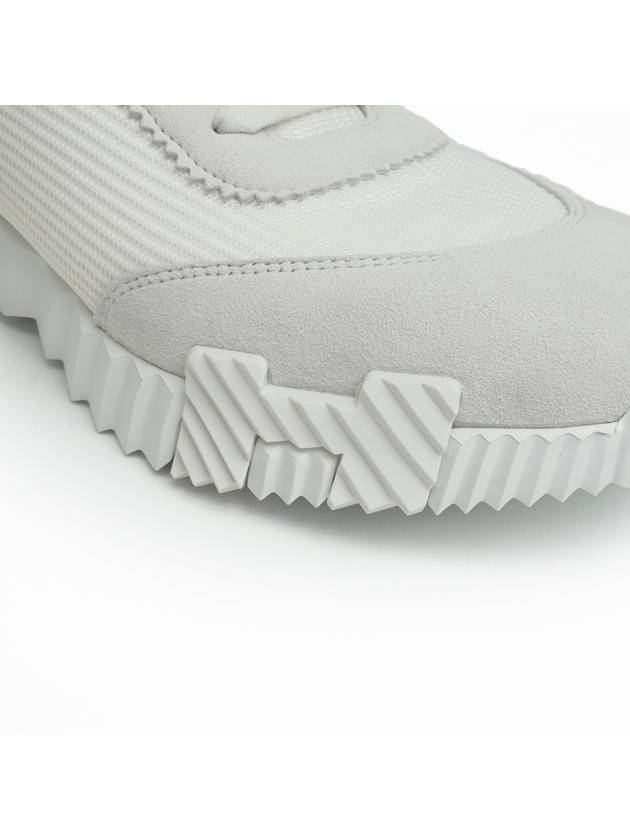 Bouncing Sneakers Mesh Suede Goatskin Blanc - HERMES - BALAAN 8