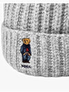 WC0522 032 Polo Bear Rib Pom Pom Beanie - POLO RALPH LAUREN - BALAAN 3