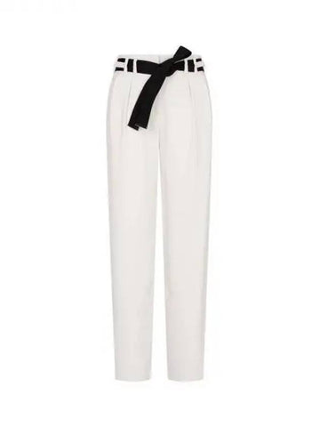 Women s Belt Point Easy Pants Light Beige 271597 - GIORGIO ARMANI - BALAAN 1