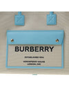 Freya Logo Print Medium Canvas Tote Bag Natural Blue - BURBERRY - BALAAN 7