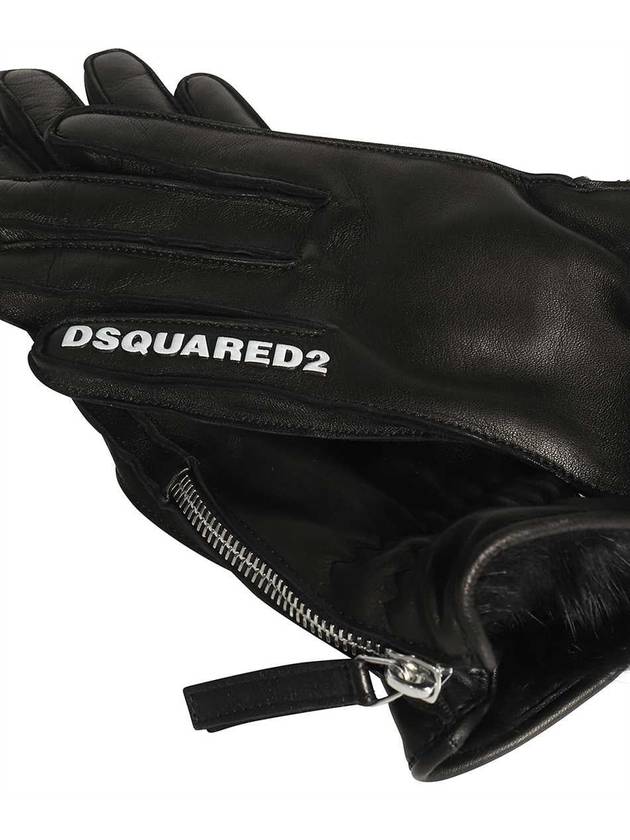 gloves GLW002218903497 2124 black - DSQUARED2 - BALAAN 4