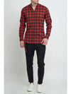 Check Long Sleeve Shirt Red - DSQUARED2 - BALAAN 6