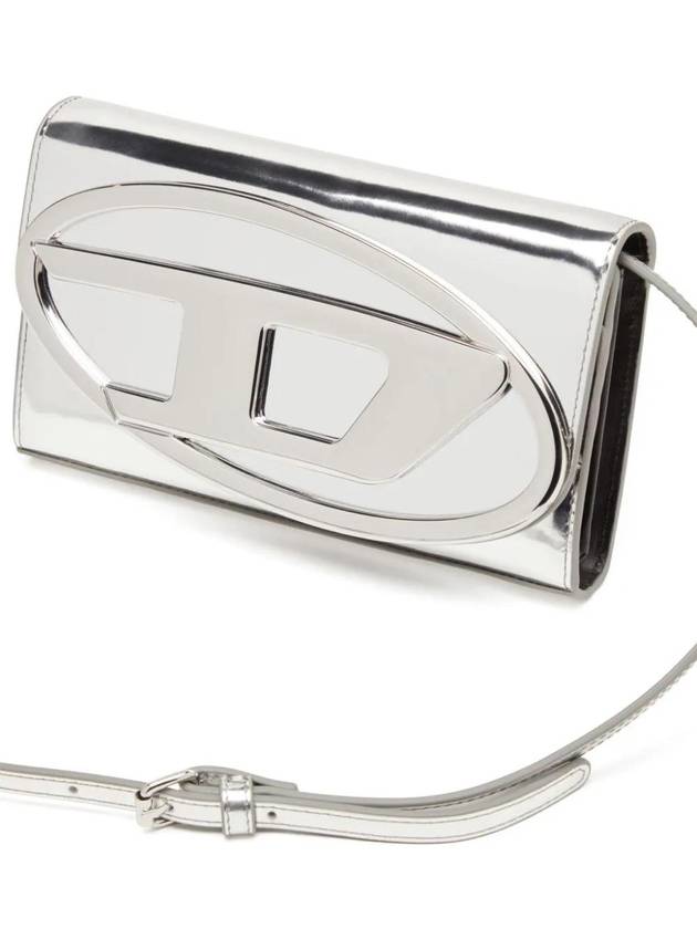 1DR Strap Leather Long Wallet Silver - DIESEL - BALAAN 5