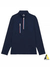 Men's Golf Daytona Tech Interlock Slim Fit Pullover Long Sleeve T-Shirt Navy - G/FORE - BALAAN 2