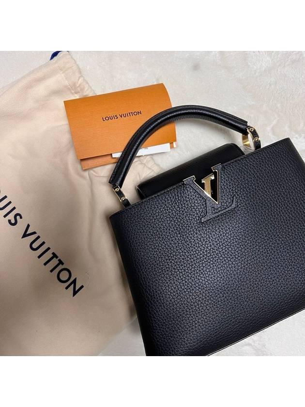 Capucines BB Taurillon Leather Strap Cross Bag Black - LOUIS VUITTON - BALAAN 2