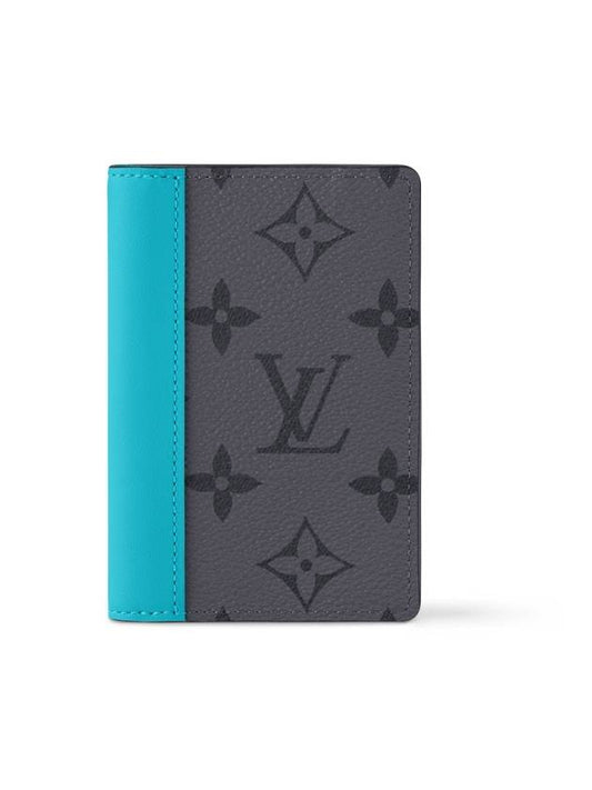 Monogram Pocket Organizer Card Holder Turquoise Gray - LOUIS VUITTON - BALAAN 2