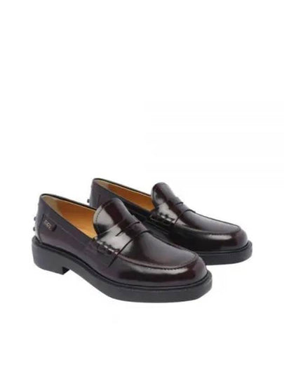 Logo Detail Leather Loafer Black - TOD'S - BALAAN 2