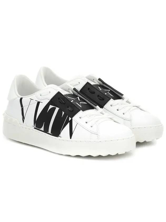 Logo Hidden Strap Low Top Sneakers White Black - VALENTINO - BALAAN 3