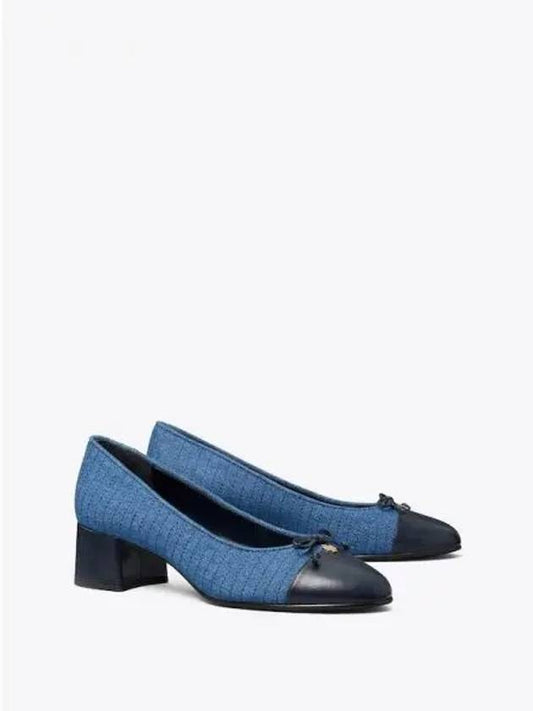 Quilted pumps high heels 45mm dark denim navy domestic product GM0024080695719 - TORY BURCH - BALAAN 1