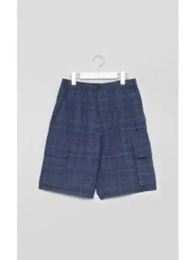 Check Cargo Shorts Navy - MARNI - BALAAN 2