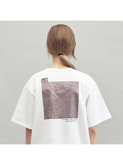 RE Square Campaign Granite Short Sleeve T-Shirt White - REPLAYCONTAINER - BALAAN 2