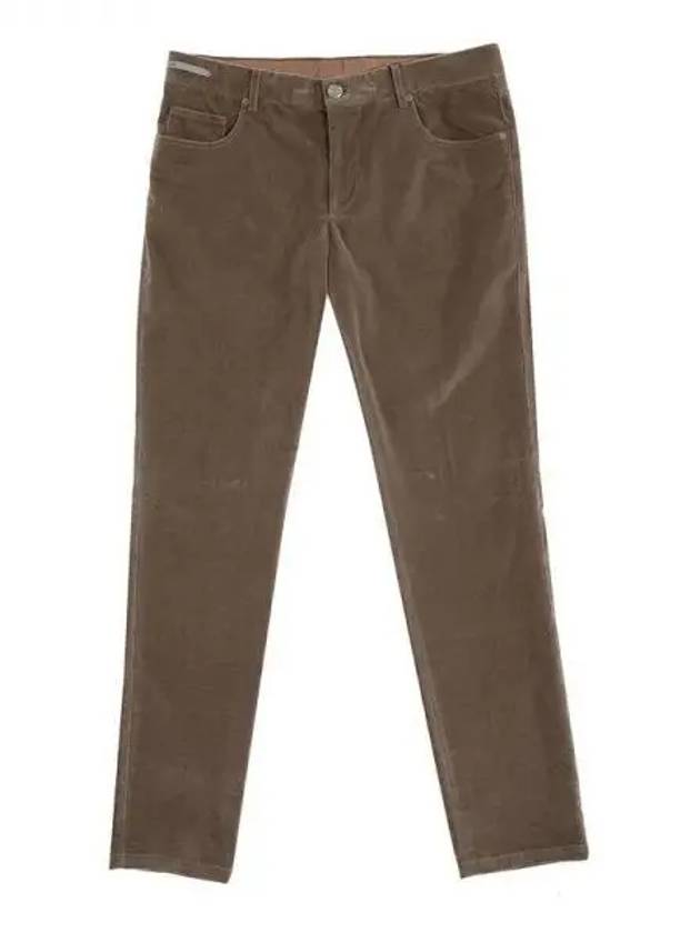 Khaki Brown Corduroy Pants C09PT7Y09 Khaki Brown 270613 - CORNELIANI - BALAAN 1