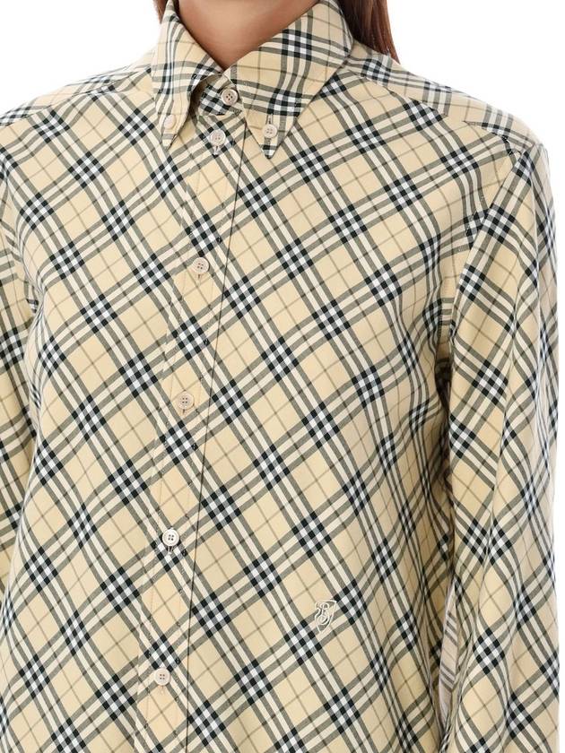 Checked oversized shirt - BURBERRY - BALAAN 3