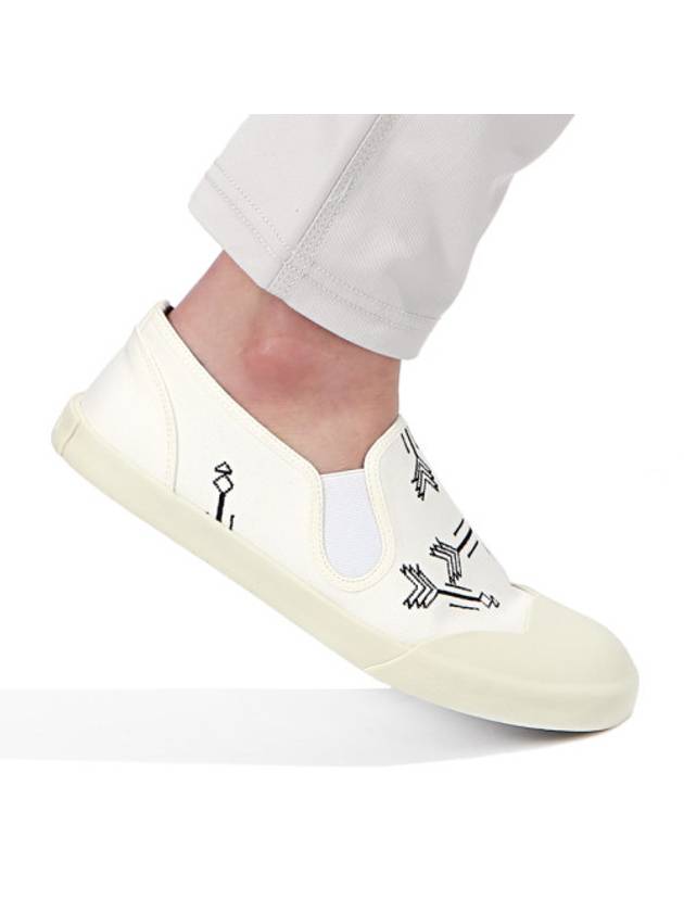 Printed Slip-on White - LANVIN - BALAAN 1