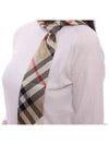 Skinny Check Silk Scarf Archive Beige - BURBERRY - BALAAN 6