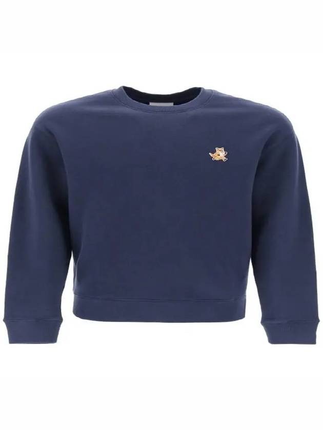 Fox Cotton Sweatshirt Navy - MAISON KITSUNE - BALAAN 3